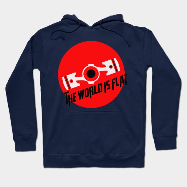 the world is flat Hoodie by dhika